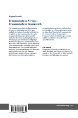 Franzoesisch in Afrika - Franzoesisch in Frankreich Franzoesisch in Afrika - Franzoesisch in Frankreich