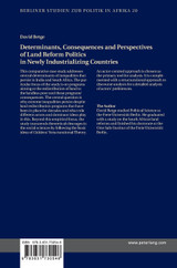 Determinants, Consequences and Perspectives of Land Reform Politics in Newly Industrializing Countries Determinants, Consequences and Perspectives of Land Reform Politics in Newly Industrializing Countries