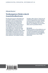 Textkompetenz foerdern durch LesenSchreibenLesen Textkompetenz foerdern durch LesenSchreibenLesen