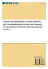 Erfolgsfaktoren im Relationship Marketing bei mittelständischen Unternehmen im Produktgeschäft