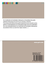 Die Haftung des faktischen GmbH-Geschäftsführers Die Haftung des faktischen GmbH-Geschäftsführers