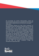Chronologie der exakten Wissenschaften Chronologie der exakten Wissenschaften