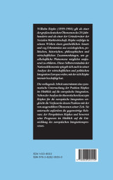 Die europäische Wirtschaftsintegration aus der Perspektive Wilhelm Röpkes Die europäische Wirtschaftsintegration aus der Perspektive Wilhelm Röpkes