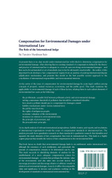 Compensation for Environmental Damages Under International Law Compensation for Environmental Damages Under International Law
