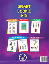 Smart Cookie Kid For 3-4 Year Olds Attention and Concentration Visual Memory Multiple Intelligences Motor Skills Book 3B