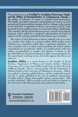Localised or Localising Democracy. Gender and the Politics of Decentralisation in Contemporary Uganda Localised or Localising Democracy. Gender and the Politics of Decentralisation in Contemporary Uganda