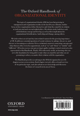 The Oxford Handbook of Organizational Identity The Oxford Handbook of Organizational Identity