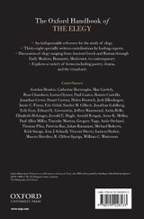 Oxford Handbook of the Elegy