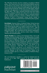 British Politics and European Elections 1994 British Politics and European Elections 1994