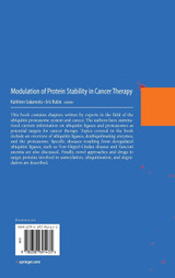 Modulation of Protein Stability in Cancer Therapy