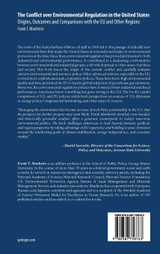 The Conflict Over Environmental Regulation in the United States The Conflict Over Environmental Regulation in the United States