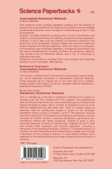 Intermediate Statistical Methods Intermediate Statistical Methods