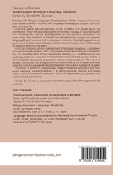 Working with Bilingual Language Disability Working with Bilingual Language Disability
