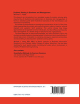 Problem Solving in Business and Management