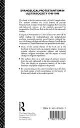 Evangelical Protestantism in Ulster Society 1740-1890 Evangelical Protestantism in Ulster Society 1740-1890