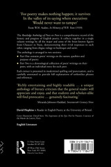 The Routledge Anthology of Poets on Poets The Routledge Anthology of Poets on Poets