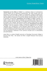 Postmodernism And The Politics Of 'Culture' Postmodernism And The Politics Of 'Culture'