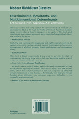 Discriminants, Resultants, and Multidimensional Determinants