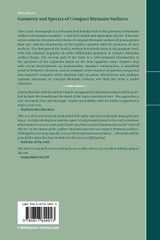 Geometry and Spectra of Compact Riemann Surfaces Geometry and Spectra of Compact Riemann Surfaces