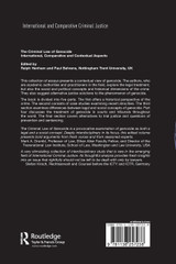 The Criminal Law of Genocide