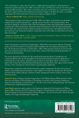 Further Developments in Interpersonal Psychoanalysis, 1980s-2010s