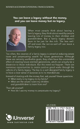 Family Money, Family Values, and Your Family Legacy.