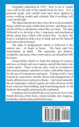 Outdoor Book for Boys Outdoor Book for Boys