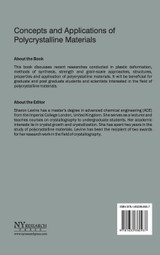 Concepts and Applications of Polycrystalline Materials Concepts and Applications of Polycrystalline Materials