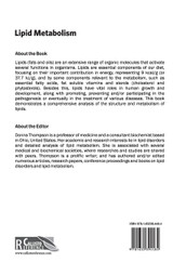 Lipid Metabolism Lipid Metabolism