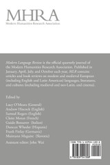 Modern Language Review (117 Modern Language Review (117