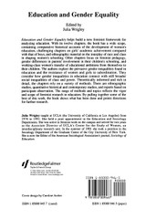 Education and Gender Equality Education and Gender Equality