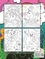 Unicorn and Mermaid Coloring Book for Kids ages 4-8 Unicorn and Mermaid Coloring Book for Kids ages 4-8