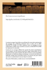 Du Gouvernement républicain Du Gouvernement républicain
