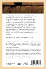 Le Code de justice militaire pour l'armée de terre, interprété par la doctrine et la jurisprudence