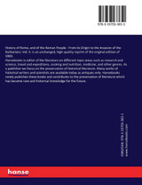 History of Rome, and of the Roman People History of Rome, and of the Roman People