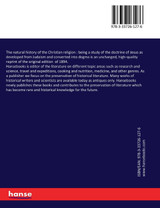 The natural history of the Christian religion The natural history of the Christian religion