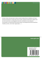 Psychoanalytische Interpretation von Franz Kafkas Erzählung "Das Urteil" Psychoanalytische Interpretation von Franz Kafkas Erzählung "Das Urteil"
