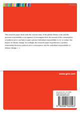 Impact of Political Views on Individual Responsibility Perceived Concerning Climate Change
