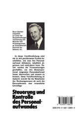 Steuerung und Kontrolle des Personalaufwandes Steuerung und Kontrolle des Personalaufwandes