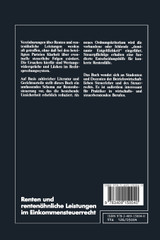 Renten und rentenähnliche Leistungen im Einkommensteuerrecht Renten und rentenähnliche Leistungen im Einkommensteuerrecht