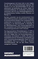 Umweltmanagement im Spannungsfeld zwischen Ökologie und Ökonomie Umweltmanagement im Spannungsfeld zwischen Ökologie und Ökonomie