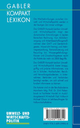 Gabler Kompakt Lexikon Umwelt- Undwirtschaftspolitik