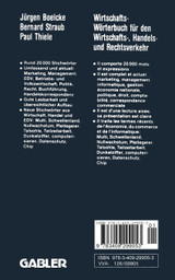 Wirtschaftswörterbuch / Dictionnaire Économique