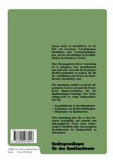 Rechtsgrundlagen für den Bankkaufmann Rechtsgrundlagen für den Bankkaufmann