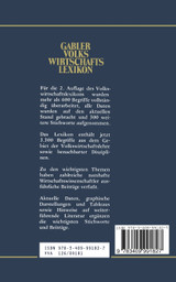 Gabler Volkswirtschafts Lexikon Gabler Volkswirtschafts Lexikon