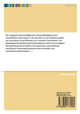 Die Transaktionsanalyse im lernenden Unternehmen