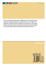 Risk Analysis and Assessment  in  Perishable Food Supply Chain