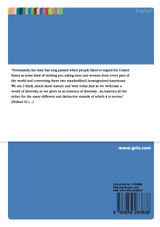 The Changing Perception of America's National Identity with Regard to Ethnic Diversity