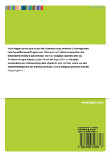 Die Infrastrukturmaßnahmen der Shanghaier Stadtregierung zur Expo 2010 Shanghai