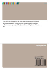 The European Union's Legislative Procedure under the Lisbon Treaty